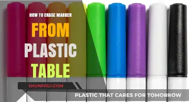 Erase Marker Stains from Plastic Tables Easily