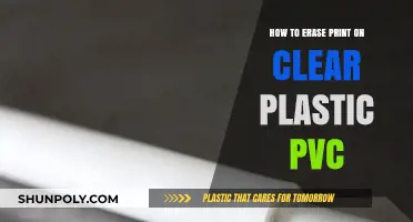 Effective Methods to Remove Print from Clear PVC Plastic Surfaces