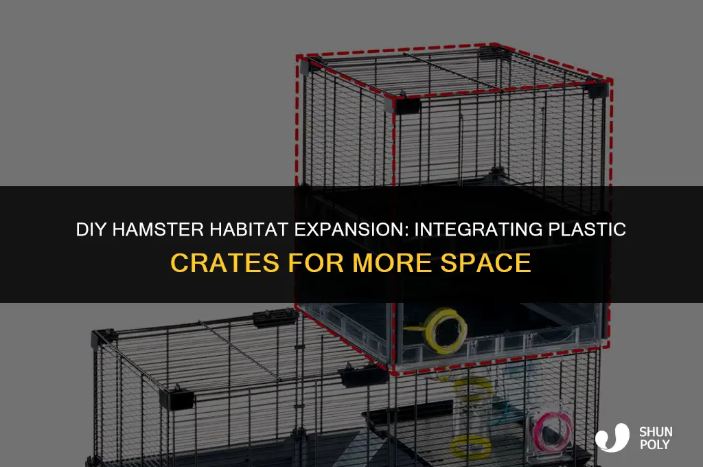 Picture Idea: DIY Hamster Habitat Expansion Integrating Plastic Crates For More