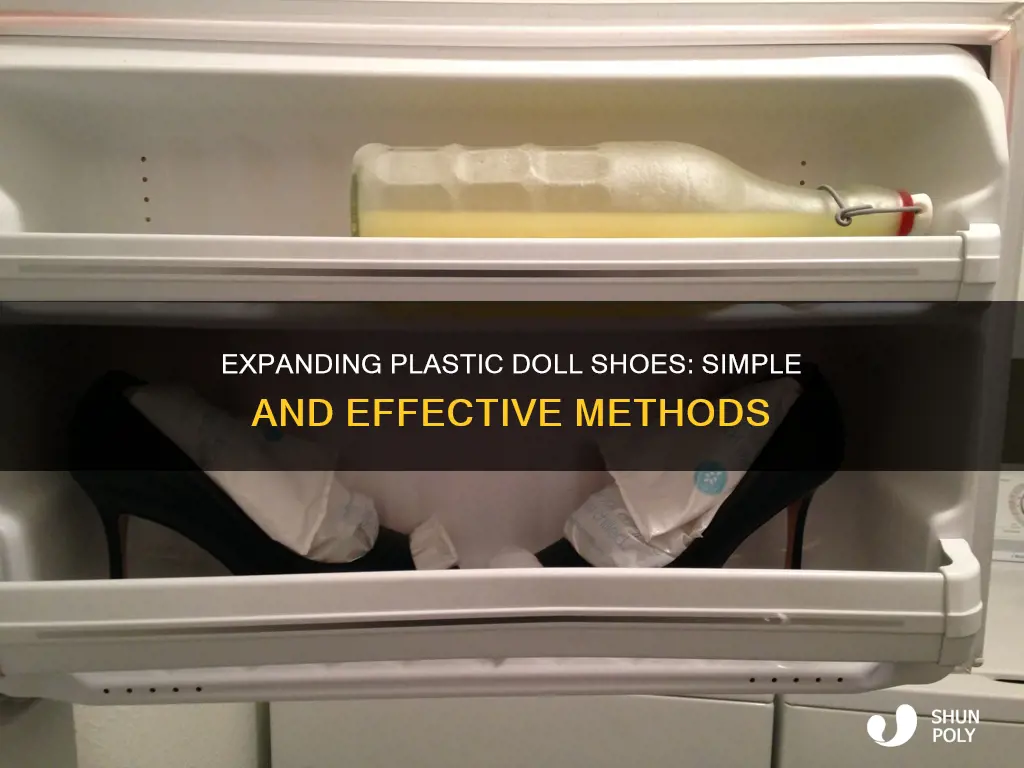 how to expand plastic doll shoes