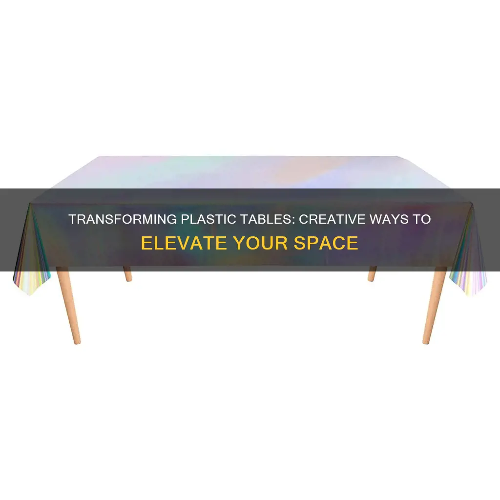 how to fancy up plastic tables