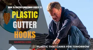 Effortlessly Hang Christmas Lights with Plastic Gutter Hooks