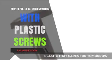 Secure Your Home: A Guide to Fastening Exterior Shutters with Plastic Screws