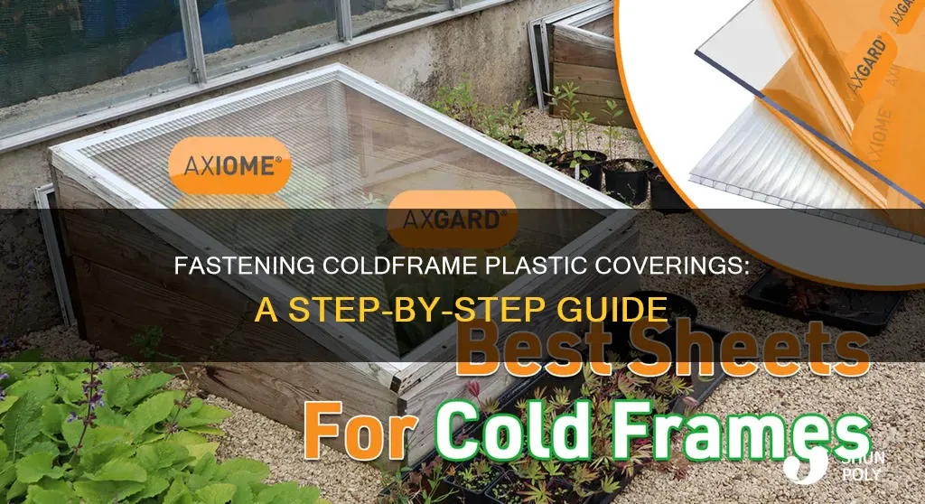 how to fasten plastic covering coldframe