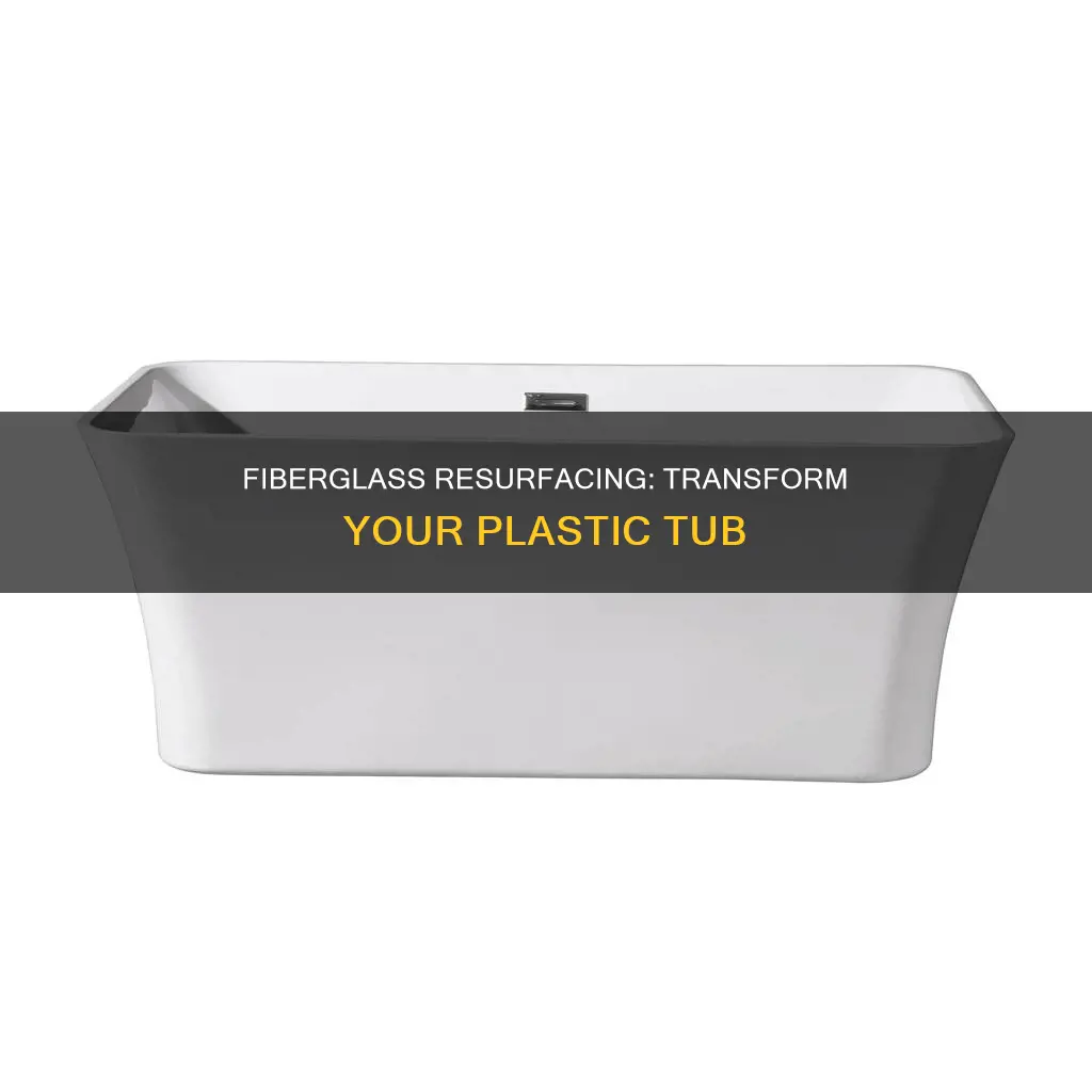 how to fiberglass a plastic tub