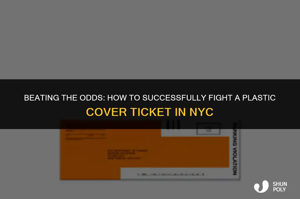 how to fight a plastic cover ticket in nyc