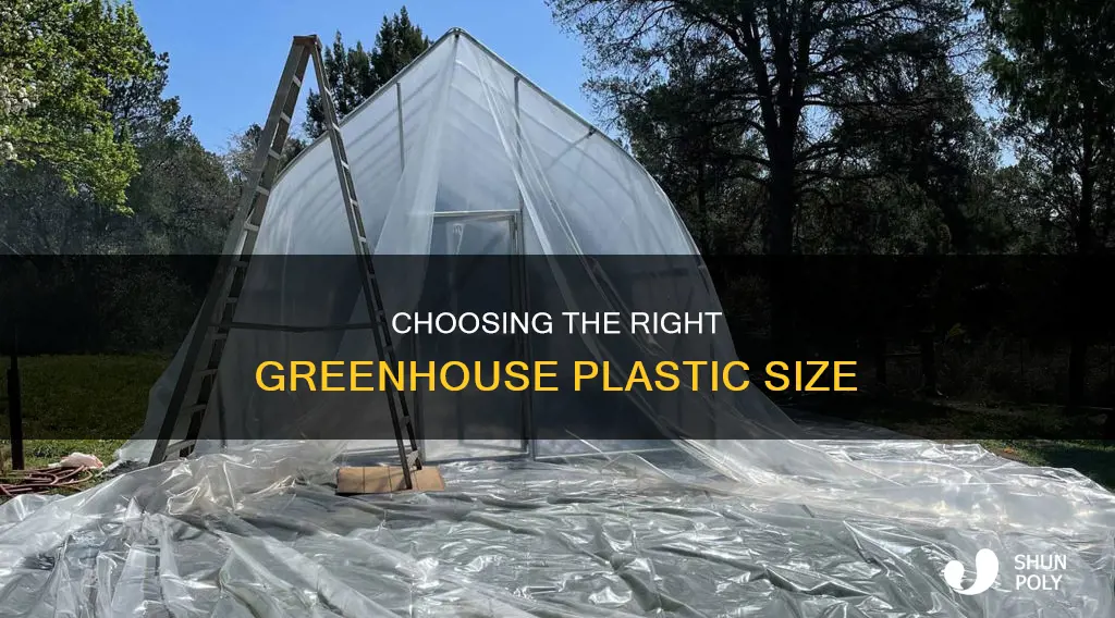 how to figure out greenhouse plastic size
