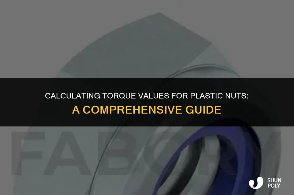 how to figure torque values for plastic nuts