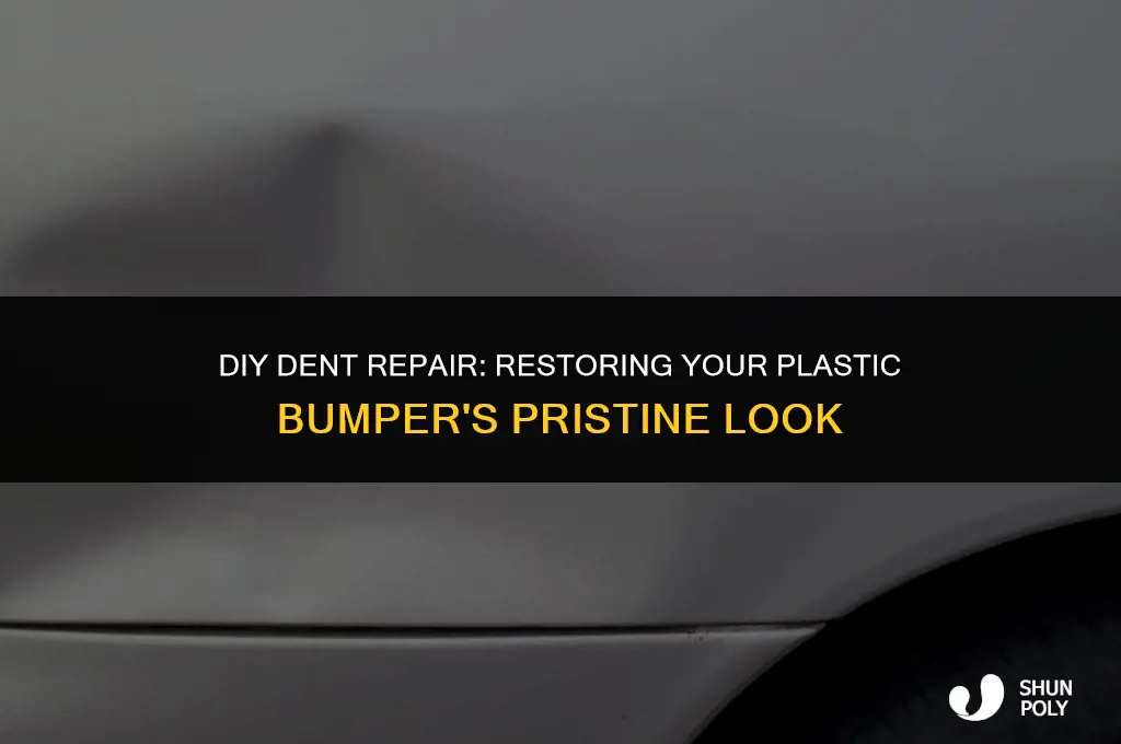 how to fill a dent in a plastic bumper