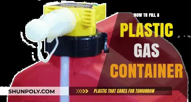 Filling Plastic Gas Containers: A Step-by-Step Guide