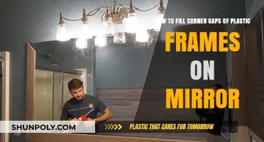 DIY Mirror Makeover: Filling Corner Gaps in Plastic Frames