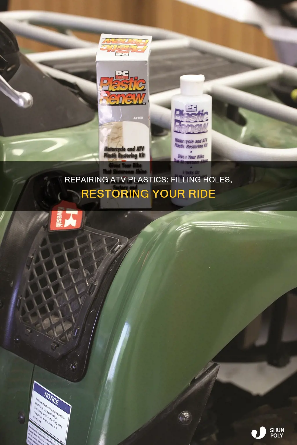 how to fill holes in atv plastics