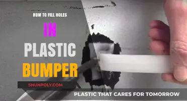 Quickly Fix Holes in Plastic Bumpers