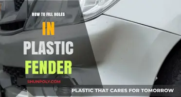 Quickly Fix Holes in Plastic Fender