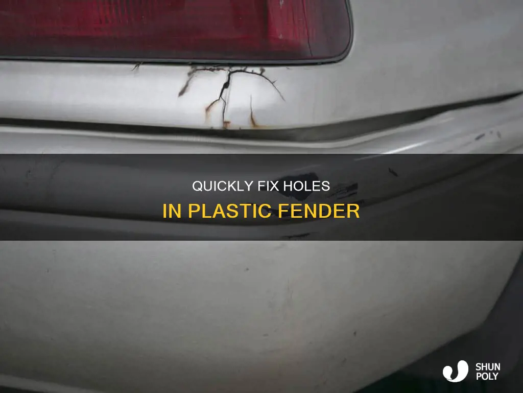 how to fill holes in plastic fender
