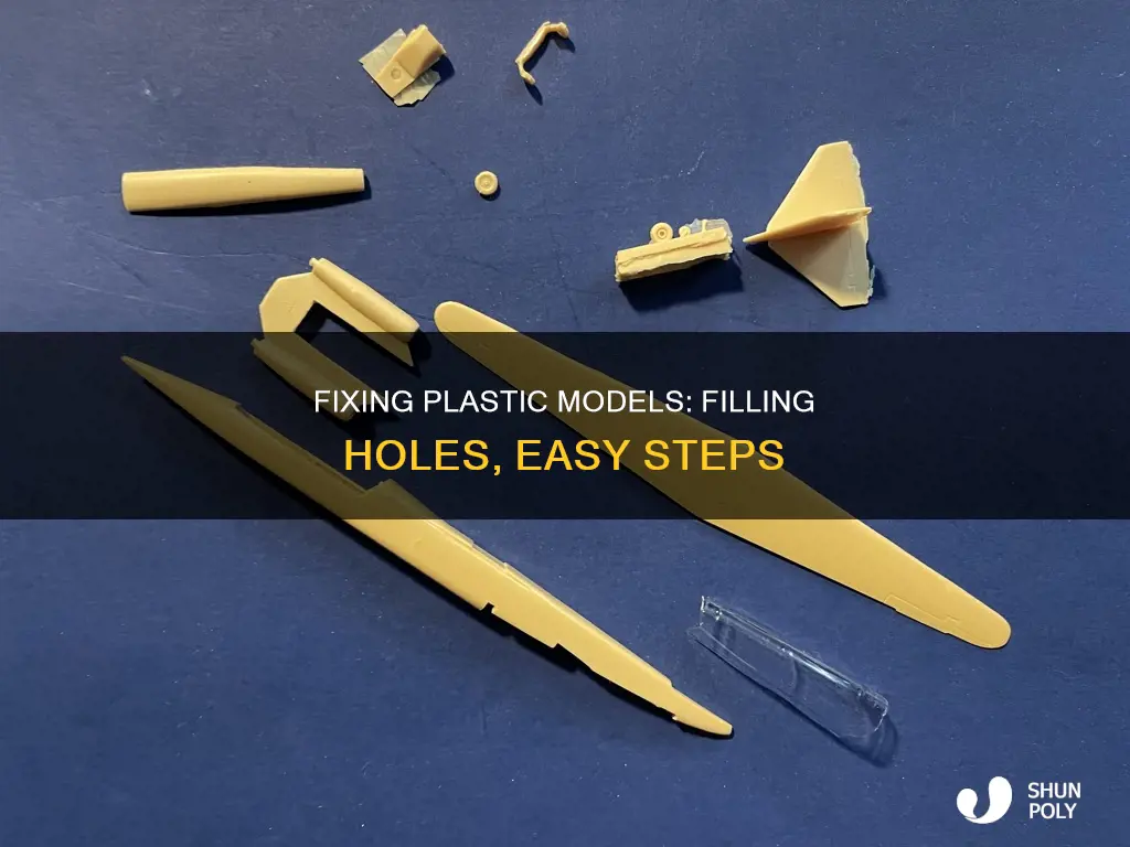 how to fill holes in plastic models