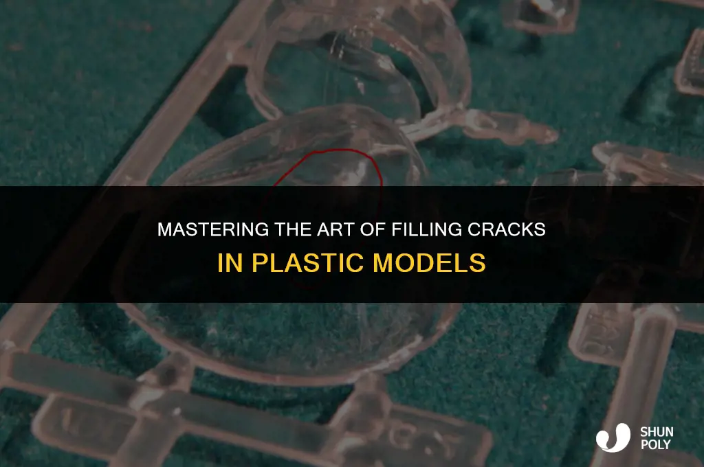 how to fill in cracks in a plastic models