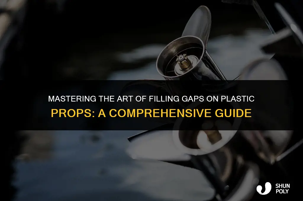how to fill in gaps on a plastic prop