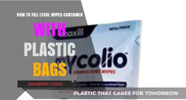 Eco-Friendly Refill: Repurposing Lysol Wipes Container with Plastic Bags