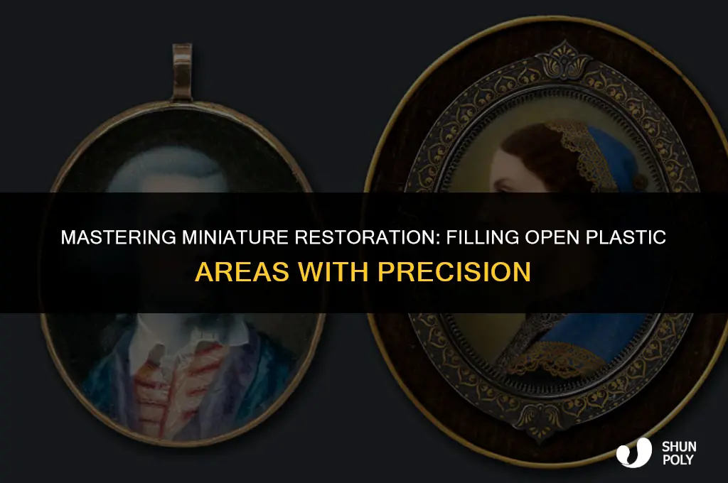 how to fill open plastic areas on miniatures