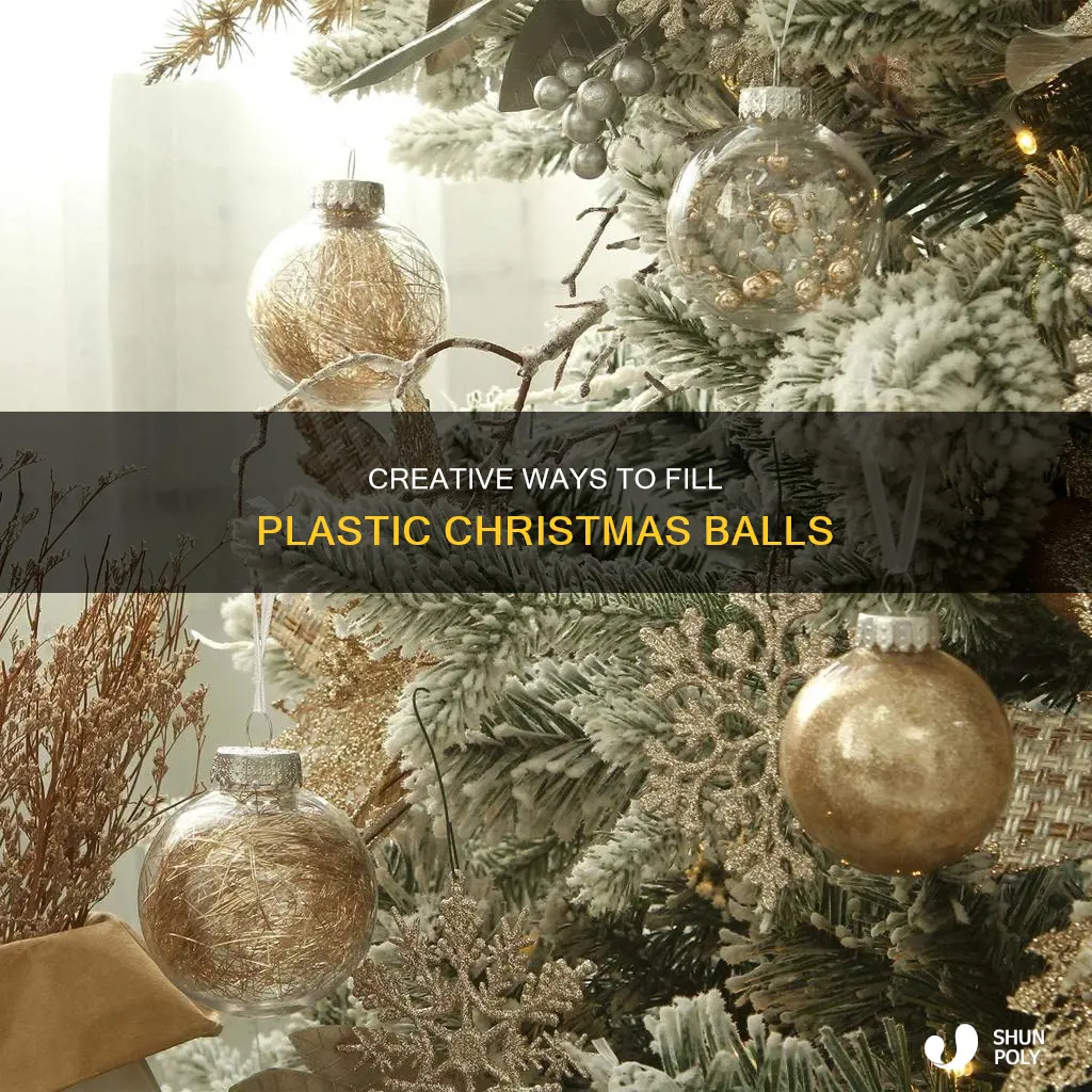 how to fill plastic christmas balls