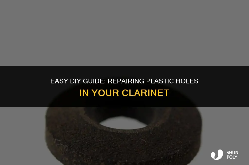 how to fill plastic holes in a plastic clarinet