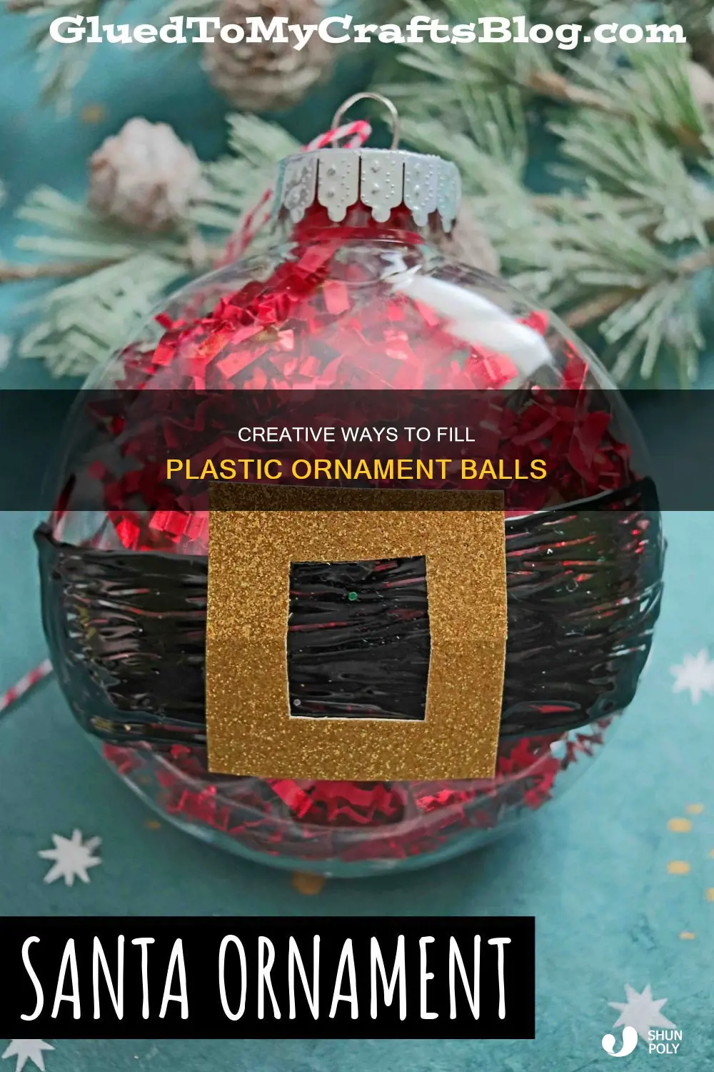 how to fill plastic ornament ball