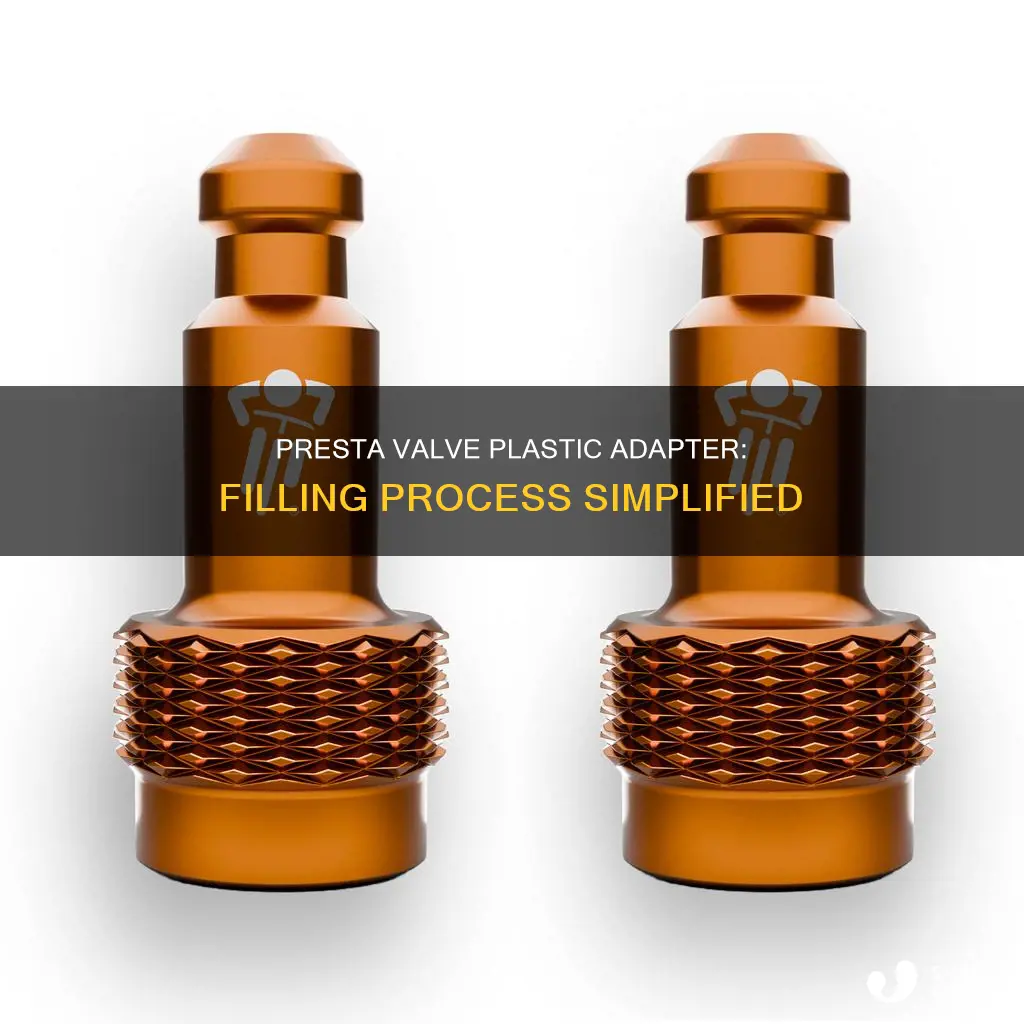 how to fill presta valve plastic adapter
