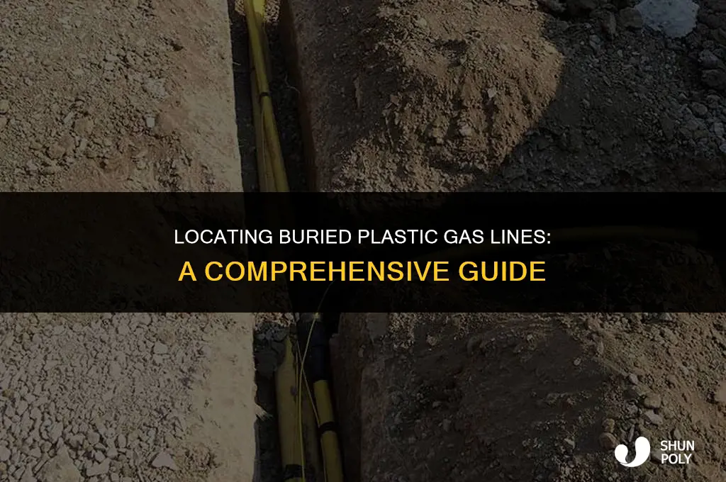 how to find a buried plastic gas line