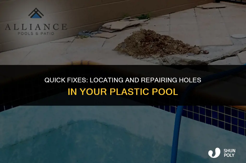 how to find a hole in a plastic pool
