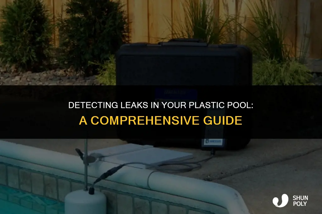 how to find a leak in a plastic pool
