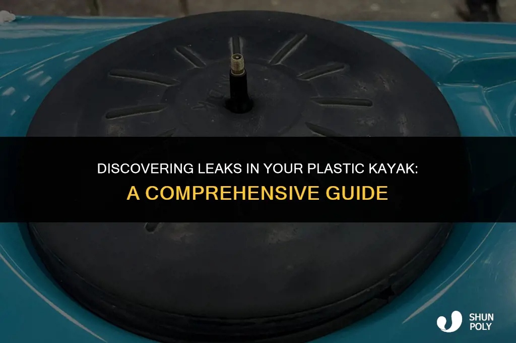 how to find a leam in a plastic kayak