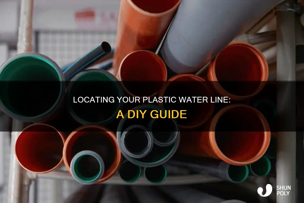 how to find a plastic water line