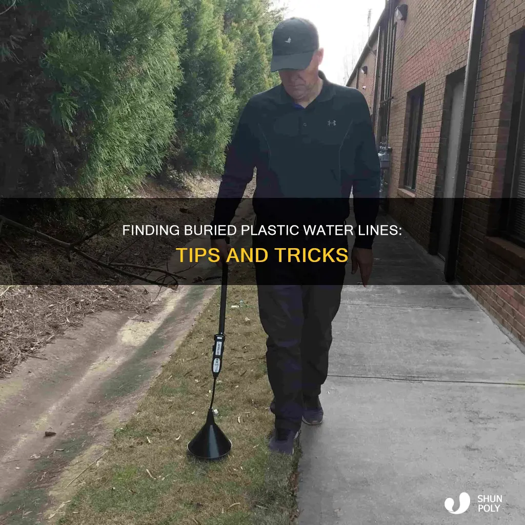 how to find buried plastic wagter lines