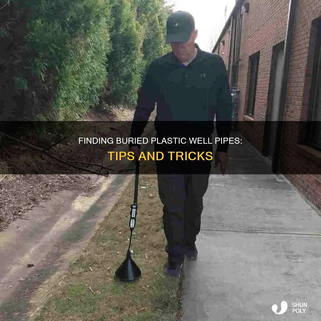 how to find buried plastic well pipe