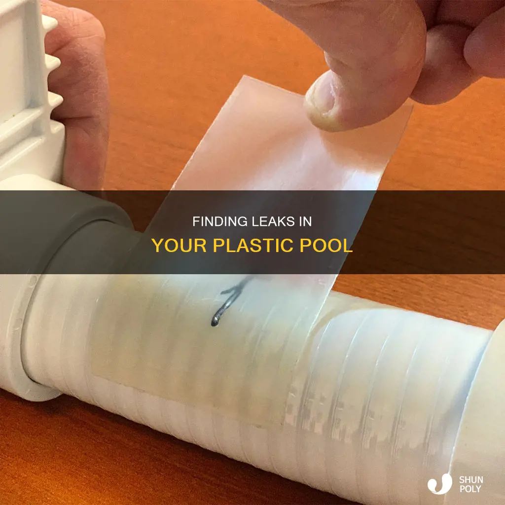 how to find hole in plastic pool
