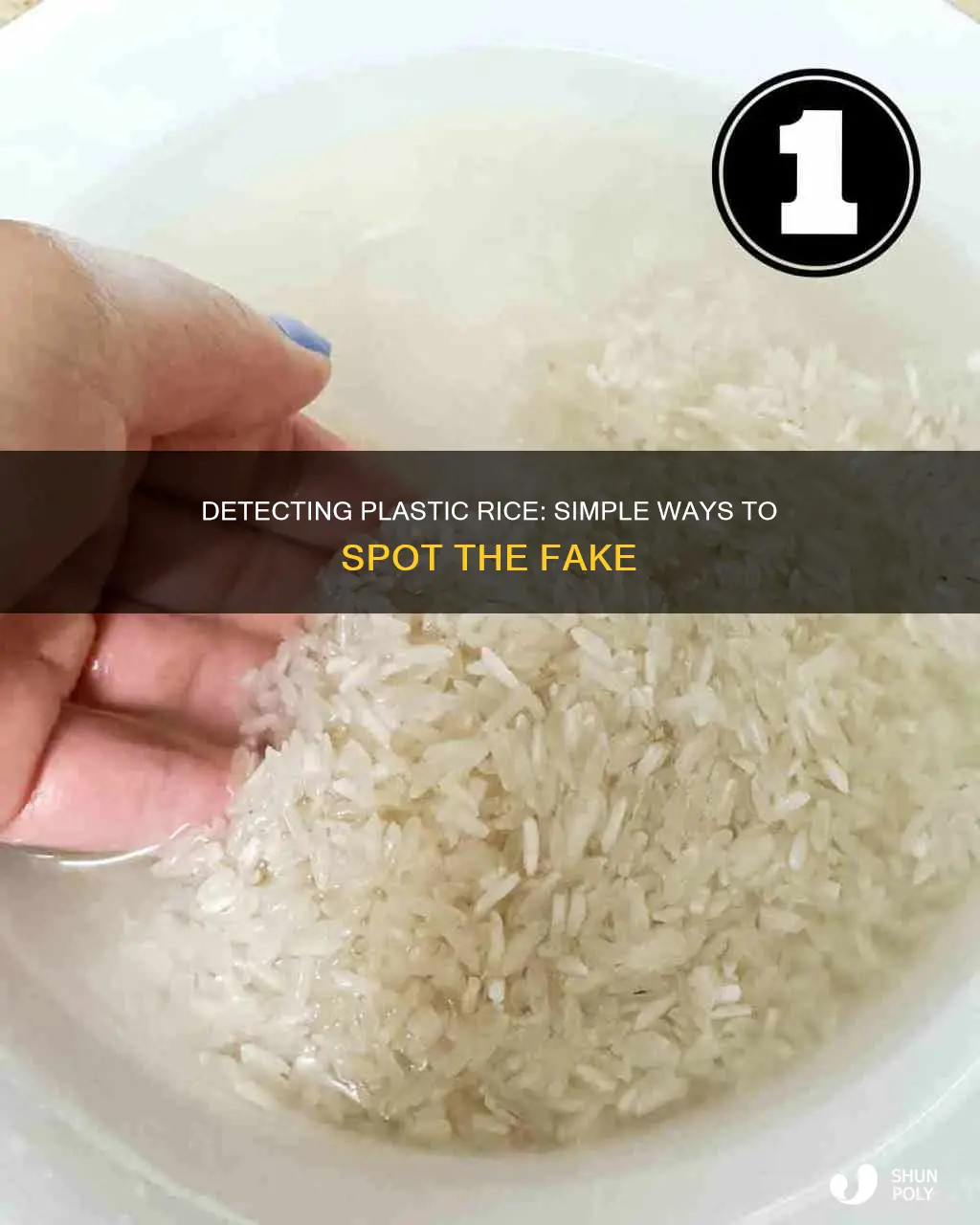 how to find if its plastic rice