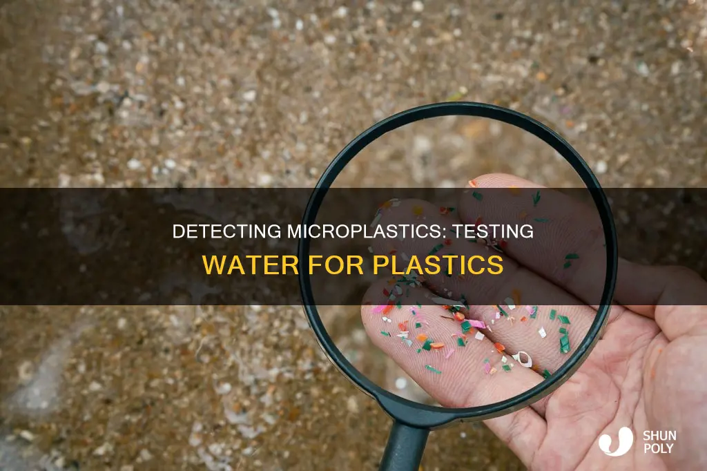 how to find micro plastic in water