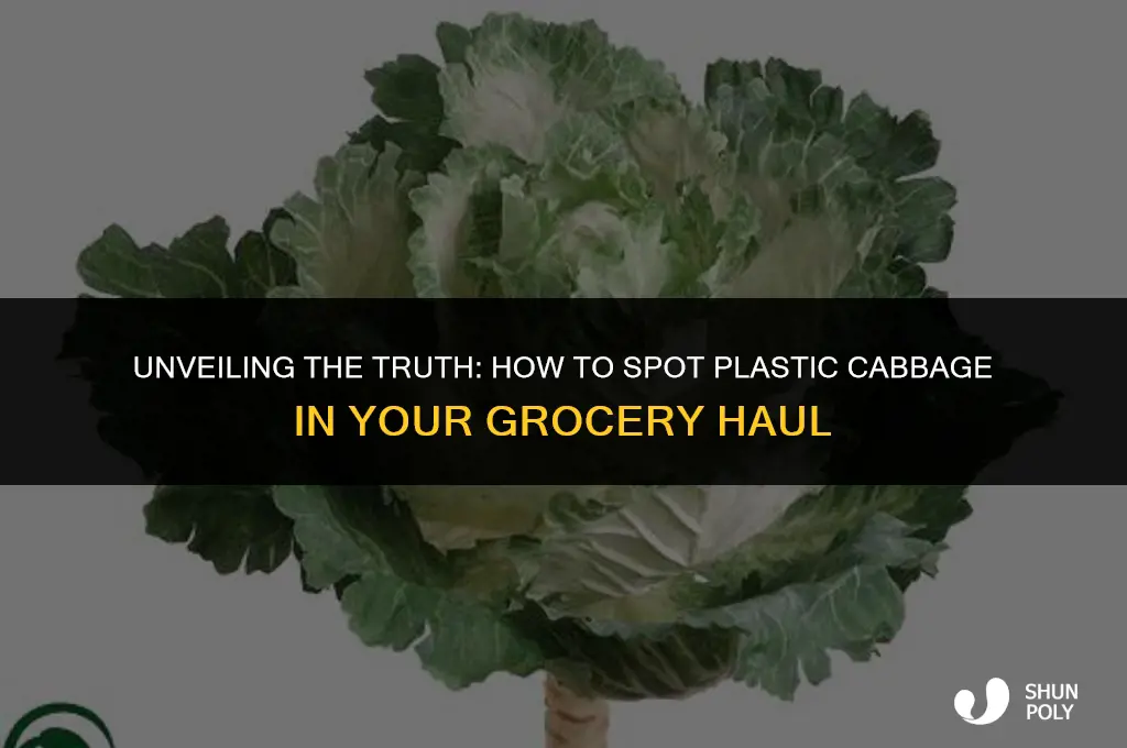 how to find out if cabbage is plastic or not