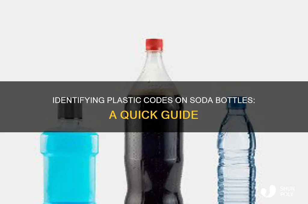 how to find plastic code on soda bottle