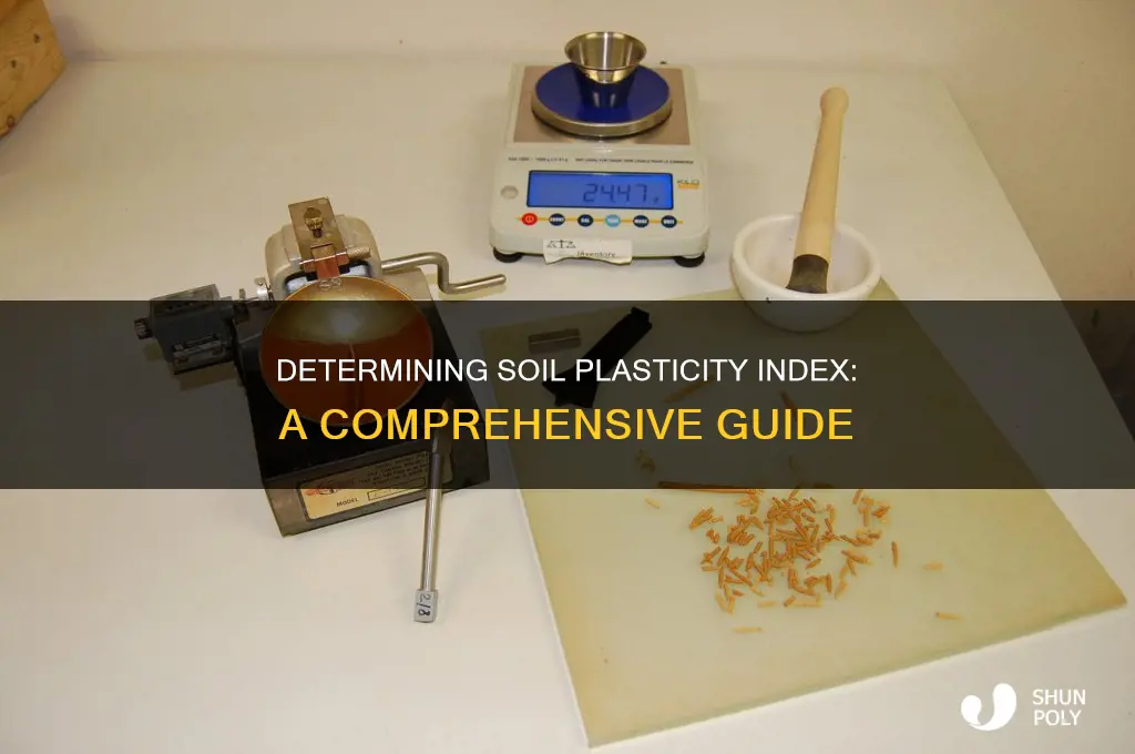 how to find plasticity index of soil