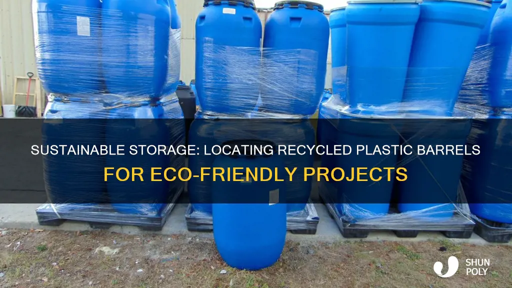 how to find recycled plastic barrels