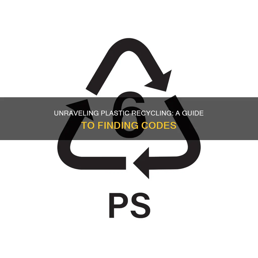 how to find the recycling code on plastic products