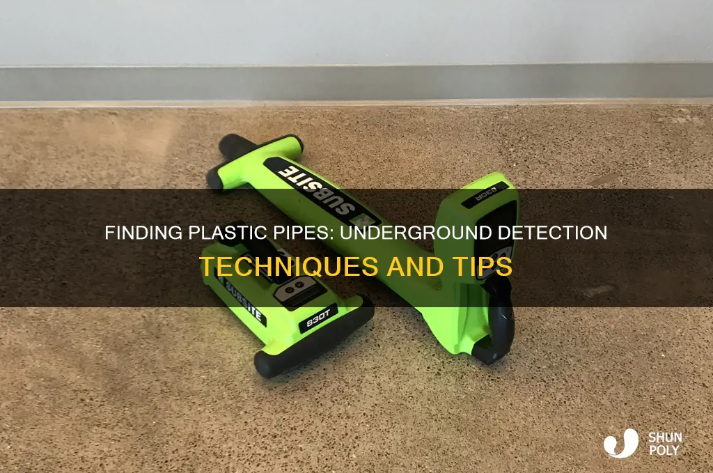 how to find underground plastic pipes