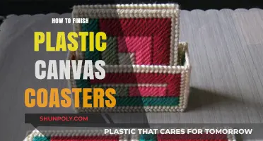 Crafting Plastic Canvas Coasters: Final Touches