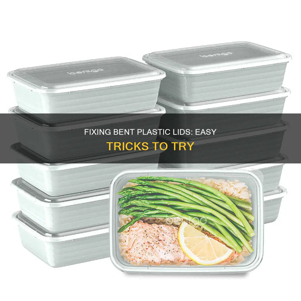 how to fit bent plastic lids