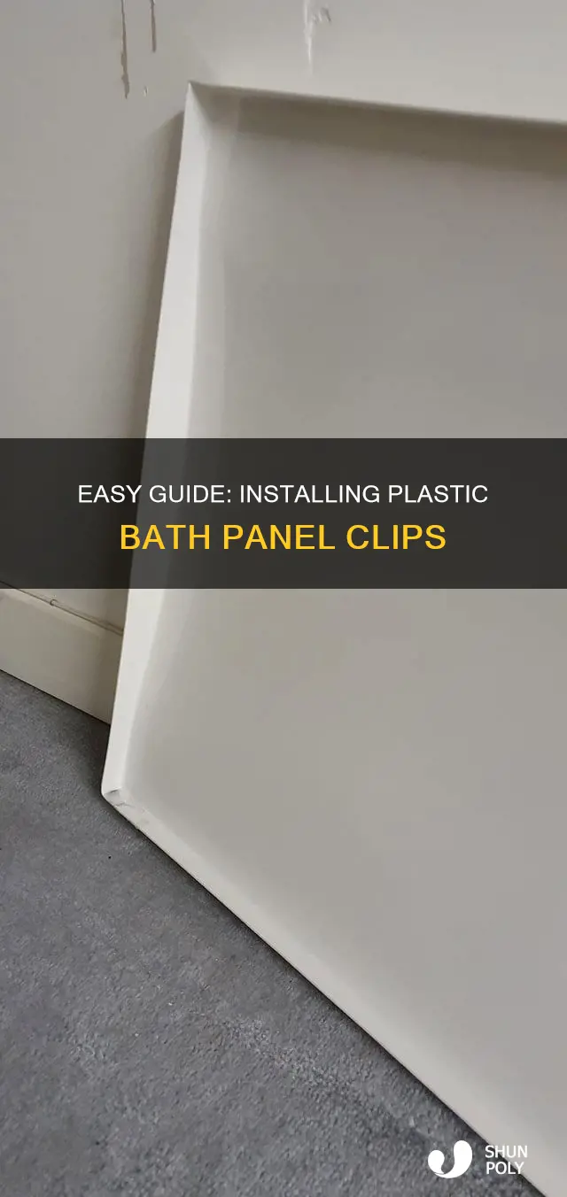 how to fit plastic bath panel clips