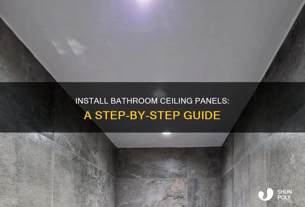 how to fit plastic bathroom ceiling panels