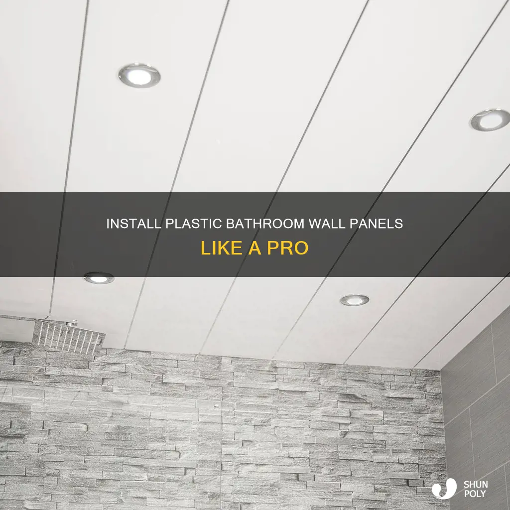 how to fit plastic bathroom wall panels