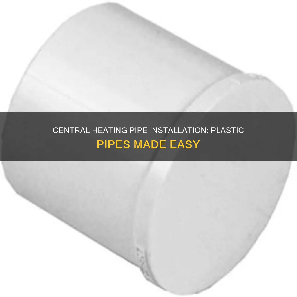 how to fit plastic central heating pipes